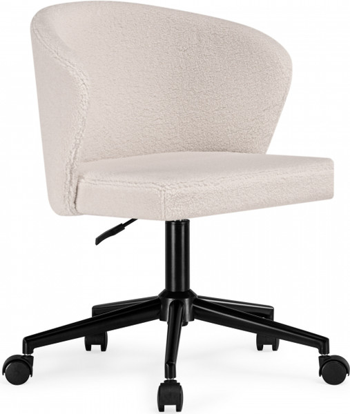 Изображение товара Кресло офисное Woodville Lika / 15858 (white teddy/black)