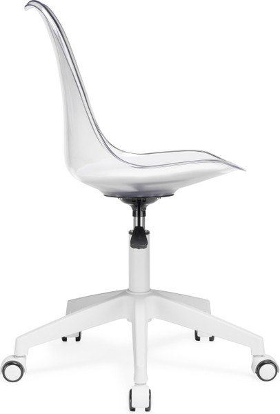 Изображение товара Кресло офисное Woodville Kolin с подушкой / 15642 (clear/white)
