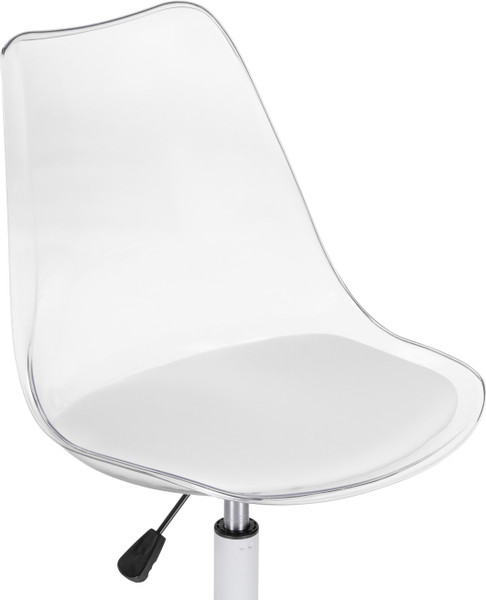 Изображение товара Кресло офисное Woodville Kolin с подушкой / 15642 (clear/white)