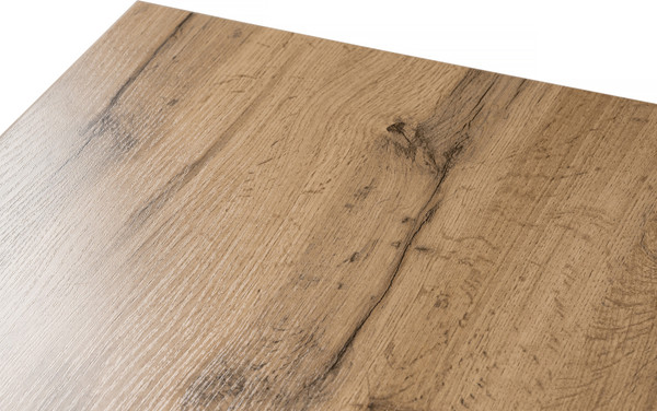 Изображение товара Обеденный стол Notta Тринити Лофт 140 25 мм / 489657 (дуб вотан/белый матовый)