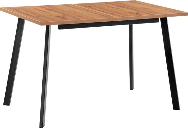 Изображение товара Обеденный стол Notta раскладной Колон Лофт 120 25 мм / 489606 (дуб вотан/черный матовый)