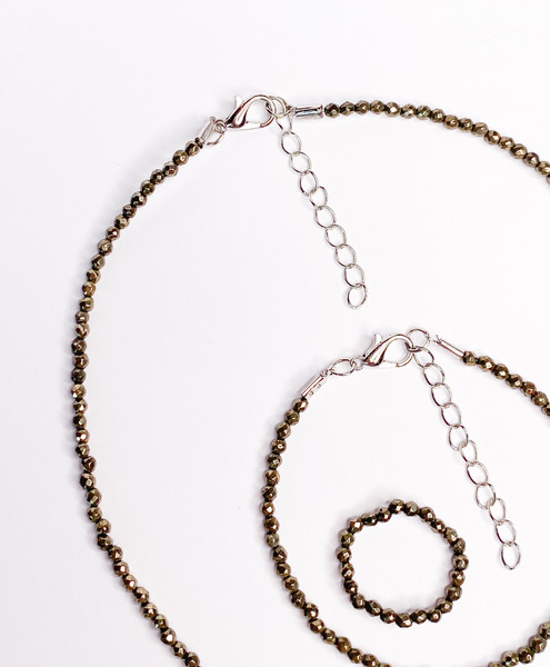 Изображение товара Кольцо Wolves Пирит Двойное 6345 (р.24-25)