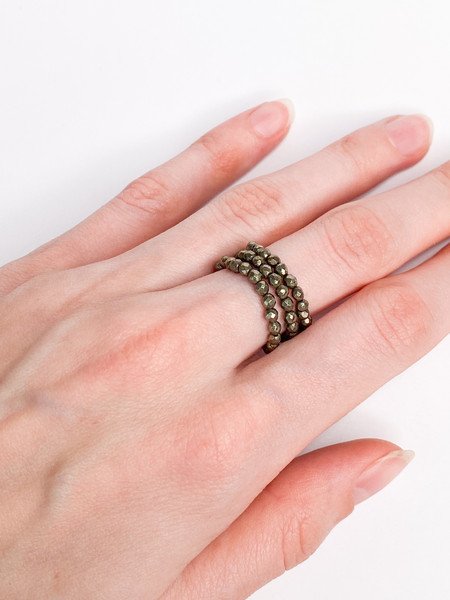 Изображение товара Кольцо Wolves Пирит Тройное 6346 (р.15-16)