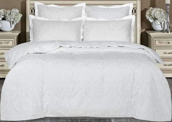 Изображение товара Пододеяльник АртПостель Византия 2сп на молнии 215x175 / 956/2 (белый)