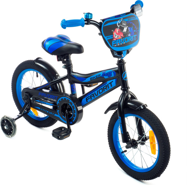 Изображение товара Детский велосипед FAVORIT Biker 14 / BIK-14BL (синий, разобранный, в коробке)