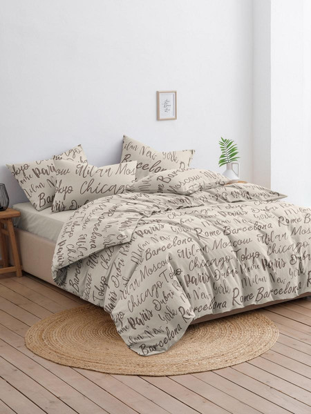 Изображение товара Комплект постельного белья Ночь нежна Сити Евро 50x70 / 20693-1+20312-21