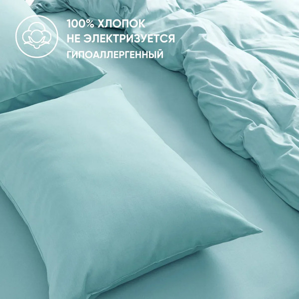 Изображение товара Простыня Urban Family Морская волна 150x215 / 618