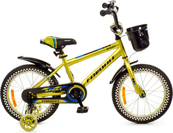 Изображение товара Детский велосипед FAVORIT Sport / SPT-Y16GN (разобранный, в коробке)