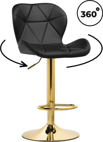 Изображение товара Стул барный Woodville Trio / 15728 (black/gold)