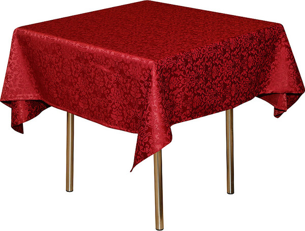Изображение товара Скатерть Журавинка 03С5-КВ 1472/161004 / шт041 (145х145см, бордо цветочный)