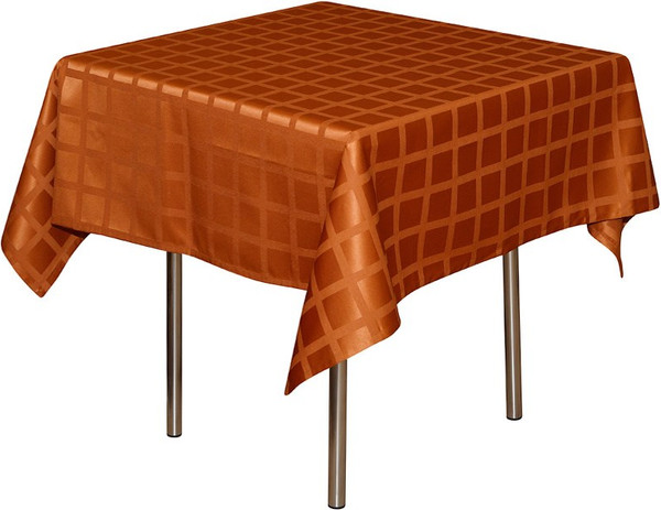 Изображение товара Скатерть Журавинка 04С47-КВ 1/080805 / шт180 (145х145см, медное золото клетка)