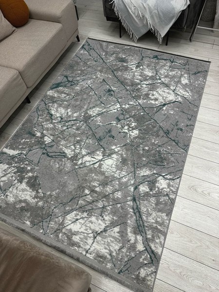 Изображение товара Ковер Radjab Carpet Афина Прямоугольник 0908A / 13249RK (2x2.9, Grey/D.green)
