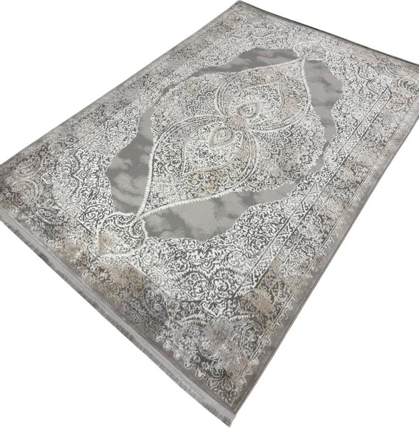 Изображение товара Ковер Radjab Carpet Афина Прямоугольник 9017A / 12904RK (1.6x2.3, Grey/Beige)