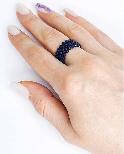 Изображение товара Кольцо Wolves Сапфир Тройное 6525 (р.24-25)