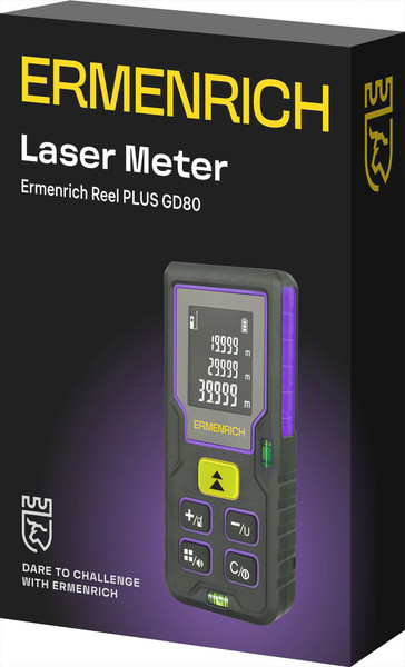 Изображение товара Лазерный дальномер Ermenrich Reel Plus GD80 / 85315 (фиолетовый)