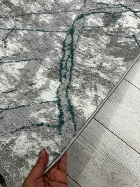 Изображение товара Ковер Radjab Carpet Афина Прямоугольник 0908A / 13250RK (2x4, Grey/D.green)