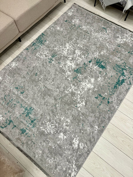 Изображение товара Ковер Radjab Carpet Афина Прямоугольник 0900A / 13214RK (2x4, Grey/D.green)