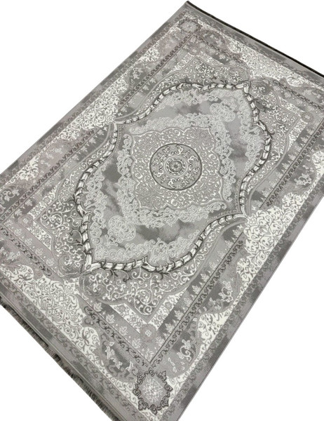 Изображение товара Ковер Radjab Carpet Афина Прямоугольник 0915A / 13298RK (1.6x3, Grey/Beige)