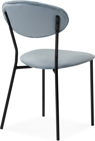 Изображение товара Стул Woodville Корсе / 494365 (пыльно-голубой/черный глянец)