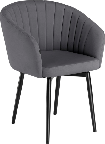Изображение товара Стул Woodville Моншау / 462149 (velutto 32/черный)