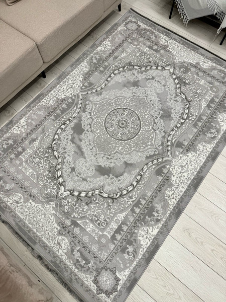 Изображение товара Ковер Radjab Carpet Афина Прямоугольник 0915A / 13288RK (1.6x2.3, Grey/Grey)