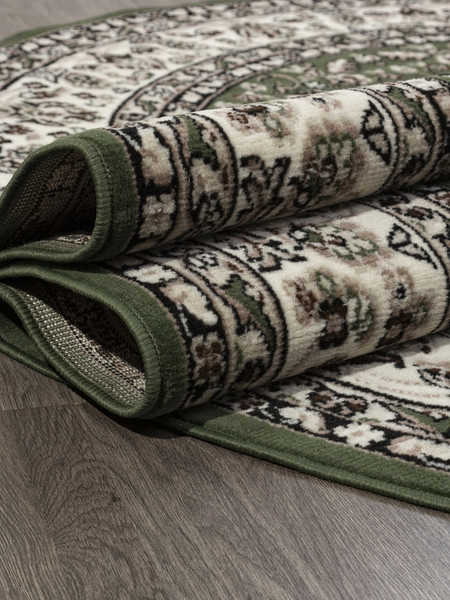 Изображение товара Коврик Merinos Gavana D411-OVAL-GREEN (1.5х1.9)