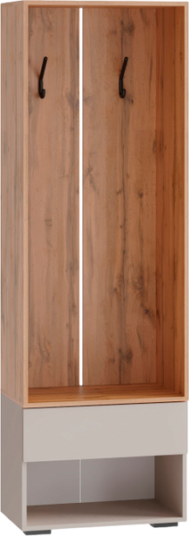 Изображение товара Секция в прихожую Woodville Роут 0.6 м / 615369 (кашемир/дуб вотан)