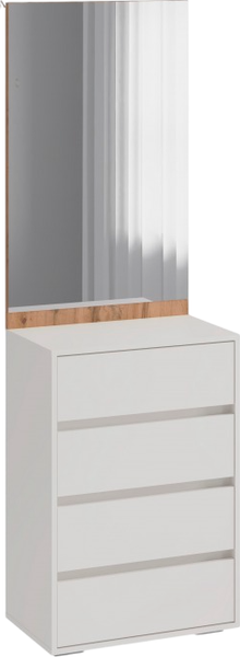 Изображение товара Секция в прихожую Woodville Роут с зеркалом / 593741 (кашемир/дуб вотан)