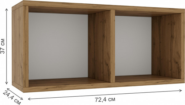 Изображение товара Полка-ячейка Woodville Модена-2 / 563543 (дуб вотан)