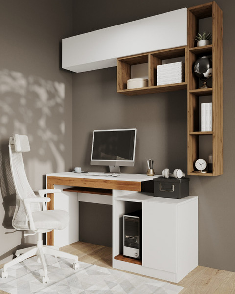 Изображение товара Полка-ячейка Woodville Модена-2 / 563543 (дуб вотан)