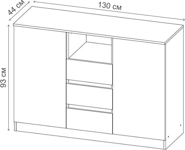 Изображение товара Тумба Woodville Маллоу-2 / 563536 (дуб вотан/графит софт)