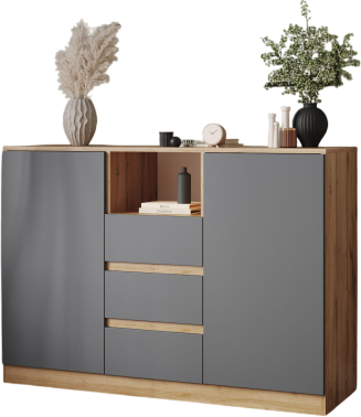 Изображение товара Тумба Woodville Маллоу-2 / 563536 (дуб вотан/графит софт)