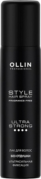 Изображение товара Лак для укладки волос Ollin Professional Style ультрасильной фиксации (75мл)