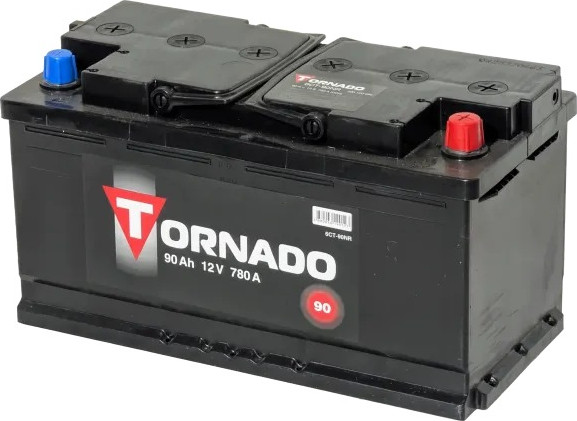 Изображение товара Автомобильный аккумулятор TORNADO 6СТ-90NR R+ 780A (90 А/ч)