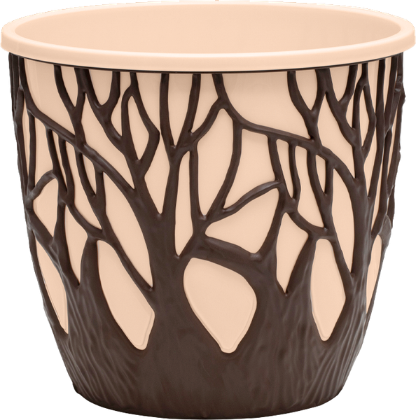 Изображение товара Кашпо La Decoro Форест / КШ-0981 (коричневый/пудровый)