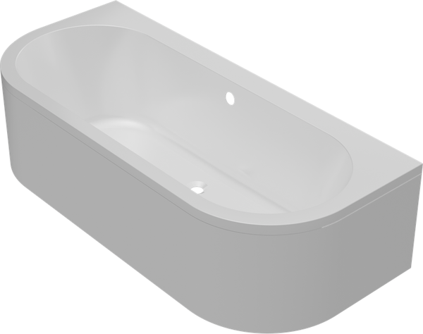 Изображение товара Ванна акриловая Bonito Home Aura 170x75 / BH-AU-104-170W/St (с ножками)