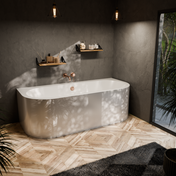 Изображение товара Ванна акриловая Bonito Home Aura 170x75 / BH-AU-104-170W/St (с ножками)