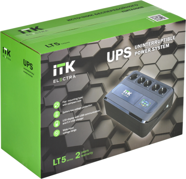 Изображение товара ИБП ITK ELT5-1000VA-1-001