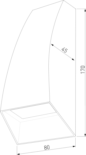 Изображение товара Бра уличное Elektrostandard Forw 1016 Techno (белый 4200)