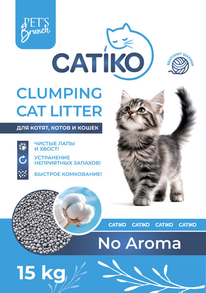 Изображение товара Наполнитель для туалета Catiko Comfort (15кг)