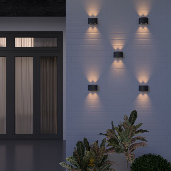 Изображение товара Бра уличное Elektrostandard Twinky 1555 Techno LED  (черный 3000)