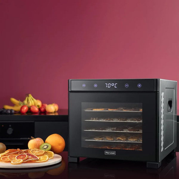 Изображение товара Сушильный шкаф для овощей и фруктов Rondell RDE-1750 (черный)