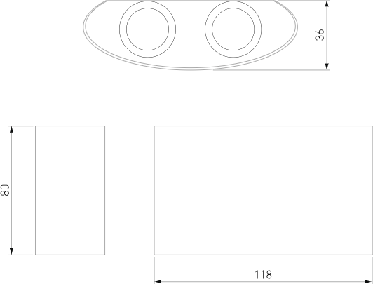 Изображение товара Бра уличное Elektrostandard Twinky 1555 Techno LED (серый 3000)