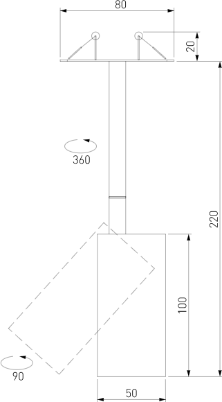 Изображение товара Точечный светильник Elektrostandard Drop 50222 LED 4200 (черный)