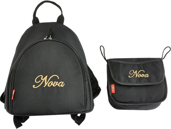 Изображение товара Трехколесный велосипед с ручкой QPlay Nova Plus / S700-17 (черный/золотой)