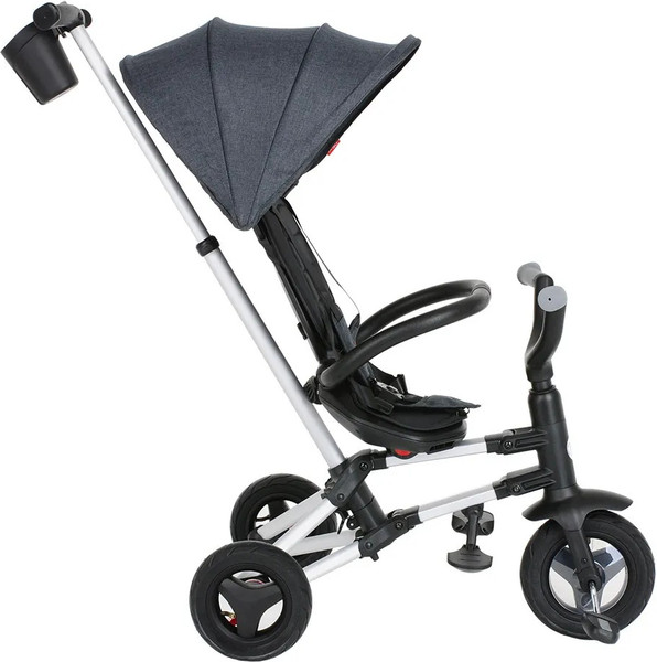 Изображение товара Трехколесный велосипед с ручкой QPlay Nova Plus / S700-17 (черный)