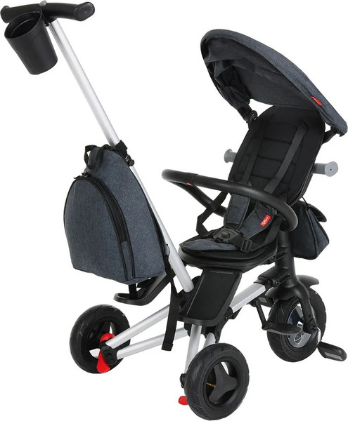 Изображение товара Трехколесный велосипед с ручкой QPlay Nova Plus / S700-17 (черный)