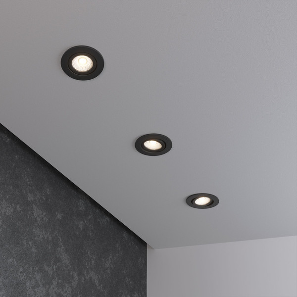 Изображение товара Точечный светильник Elektrostandard Visio R 15272 LED 4200 (черный)