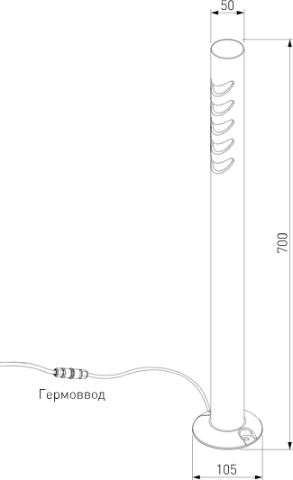 Изображение товара Светильник уличный Elektrostandard Smile 35188/F 3000 (черный)