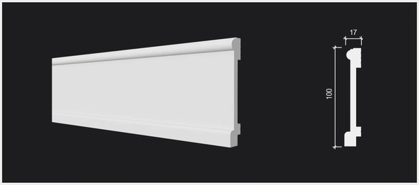 Изображение товара Плинтус Decor-Dizayn DD712 (100х17x2000)